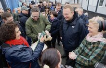 Фото 9: Представники Польщі і Великої Британії відвідали найбільше модульне містечко у Львові, яке звели за кошти цих країн