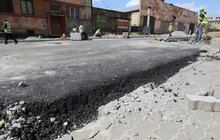 Фото 26: Облаштування квазікільця на вул. Шевченка: переключення водопроводів, асфальтування, стелення бруківки