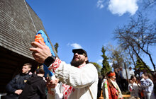 Фото 11: Понад 100 ветеранів відвідали великодні гаївки у Шевченківському гаю (фото/відео)
