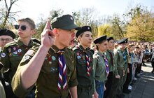 Фото 4: Юнаки та юначки, новацтво та пташата: у Львові відзначили 113-ту річницю Пласту