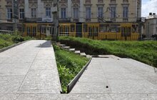 Фото 8: Між оборонним муром Бернардинів і вул. Винниченка відновлюють ремонтні роботи (відео)