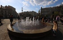 Фото 28: У Львові відкрили фонтан, присвячений Герою України «Да Вінчі» та всім добровольцям (відео)