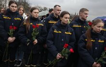 Фото 7: З нагоди Дня пам'яті Героїв Небесної Сотні у Львові підняли прапор Андрія Дигдаловича, який загинув на Майдані (відео)