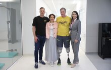 Фото 4: Перший в історії України пацієнт із вживленим у кістку протезом – ходить (фото, відео)