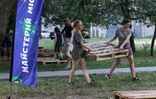Фото 2: У дворі на вулиці Шафарика створили громадський простір в межах Майстерні міста (відео)