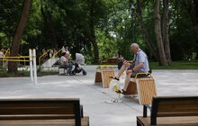 Фото 28: Як у Львові облаштовують безбар’єрний маршрут, який змінить тротуари, зупинки, парки та навіть автобуси (відео)