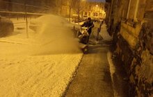 Фото 62: Минулої ночі в місті працювало 95 одиниць техніки, для посипання доріг використано 492 м3 піскосуміші
