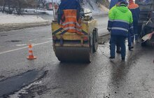 Фото 8: ШРП Львова працюють над ліквідацією аварійної ямковості на дорогах