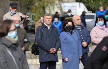 Фото 16: На площі перед Центром Довженка у Львові урочисто підняли Державний прапор