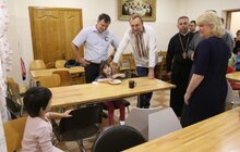 Фото 6: Андрій Садовий у Чорткові зустрівся з мером та взяв участь у відкритті реконструкції бою «Чортківська офензива»