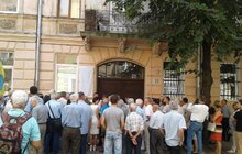 Фото 1: Сьогодні у Львові відкрили пам’ятну дошку відомому дисиденту, політв’язню, одному з керівників Української Гельсинської групи Михайлу Гориню