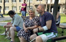 Фото 8: Музиканти Луганської філармонії зіграли для поранених військових в одній з лікарень Львова