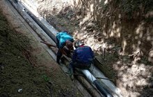 Фото 4: На вул. Медової Печери триває реконструкція теплової мережі