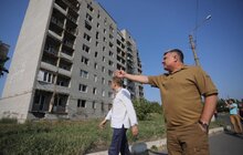 Фото 21: Мер Львова Андрій Садовий відвідав прифронтову Авдіївку