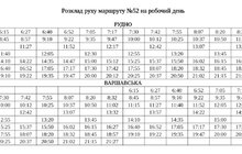Фото 13: ЛК АТП-1 подає розклад руху автобусів на час локдауну