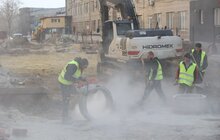 Фото 1: Реконструкція вул. Залізничної: до кінця квітня планують заасфальтувати проїзну частину і відкрити її для проїзду (фото/відео)