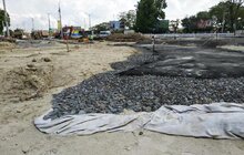 Фото 3: На пл. Двірцевій завершують влаштування каналізаційного колектора