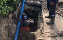 Фото 2: На вулиці Абдули Рудакі замінили аварійний водопровід, якому майже 50 років