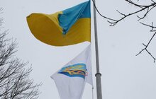 Фото 15: З нагоди відкриття ХХІІІ зимових Олімпійських Ігор у Львові підняли Державний прапор України