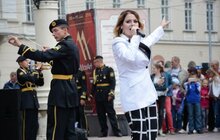 Фото 12: На площі перед Львівської оперою виступив військовий оркестр понтонно-мостового загону