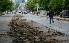 Фото 13: Розпочався ІІІ етап реконструкції вул. Шевченка: ділянку від вул. Залізнична до вул. Єрошенка планують завершити до кінця літа