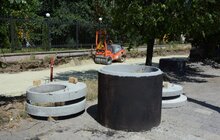 Фото 7: На вул. Чернівецькій розпочинають встановлювати плити під трамвайні рейки