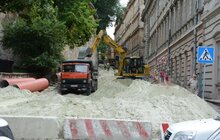 Фото 1: На вул. Просвіти триває капітальний ремонт дороги