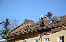 Фото 11: Мер Львова про зсув даху на вул. Некрасова: «Загрози обвалення будинку немає»