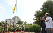 Фото 14: На Сихові з нагоди 30-річчя Незалежності України замайорів національний стяг