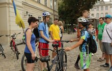 Фото 3: Зі Львова стартував велопробіг за участю незрячих людей «Бачу! Можу! Допоможу!»