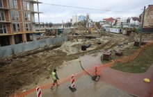 Фото 1: Триває ремонт вул. Шевченка: з 7 березня перекрито для руху транспорту вул. Левандівську, а з 14 березня перекриють вул. Шевченка