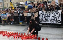 Фото 6: У Львові вшанували захисників, яких росіяни убили в Оленівці два роки тому (фото)