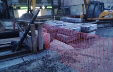 Фото 1: Ремонт вул. Шевченка: на останньому відрізку розпочато монтаж трамвайних плит і колії