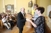 Фото 18: В Ратуші вручили 75 копій ключа від синагоги людям, які досліджують, зберігають та популяризують єврейську спадщину Львова та регіону