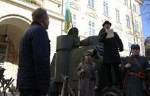 Фото 6: На площі Ринок зачитали відозву про проголошення ЗУНР до 101-ї річниці Листопадового чину