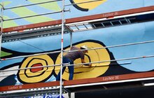 Фото 5: Сім відомих художників із чотирьох країн створюють у Львові 20-метровий стінопис (відео)