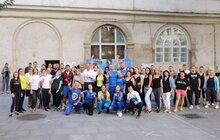 Фото 19: З нагоди Дня фізичної культури і спорту працівники Львівської мерії провели спільну розминку