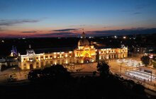 Фото 7: У Львові оновили підсвітку Головного залізничного вокзалу