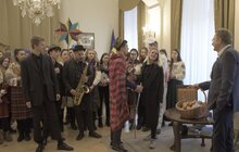 Фото 8: Українська академія лідерства заколядувала в Ратуші та презентувала вертепне дійство