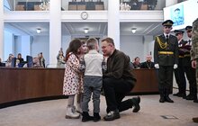 Фото 6: У День Соборності у Львові 28 захисників посмертно нагородили «Почесним знаком Святого Юрія» (фото)
