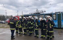 Фото 2: На базі об’єктів вагоноремонтних майстерень Львівелектротрансу організували практичні заняття для майбутніх рятувальників