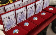 Фото 1: У мерії Львова посмертно нагородили львів'ян, які боронили незалежність України
