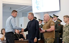 Фото 3: У День Незалежності у Львові 34 військових посмертно нагородили «Почесним знаком святого Юрія» (фото/відео)