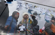 Фото 16: З нагоди Дня пам'яті Героїв Небесної Сотні у Львові підняли прапор Андрія Дигдаловича, який загинув на Майдані (відео)