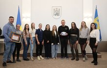 Фото 3: Львівські регбістки-чемпіонки України отримали відзнаку від міста