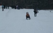 Фото 2: У Львові відбулися районні змагання на санчатах