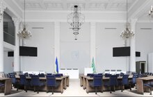 Фото 3: В міській Ратуші ремонтують велику сесійну залу: розпочали демонтажні роботи