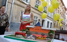 Фото 2: На пішохідній вулиці Лесі Українки ТМ «Хлібна хата» встановлено відпочинкові лавки
