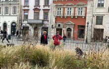 Фото 3: Садівники Львова упорядкували клумбу на площі Ринок