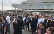 Фото 1: Львів’яни вболівають за збірну в матчі зі Словаччиною